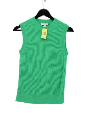 Autograph Women's Jumper M Green Wool with Cashmere Round Neck Vest - Image 1 of 4
