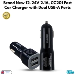 Fabrycznie nowa szybka ładowarka samochodowa 12-24V 2.1A, CC201 z dwoma portami USB-A - Zdjęcie 1 z 4