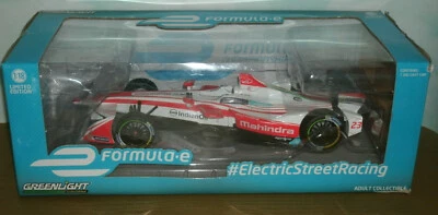 Réplica de coche de carreras eléctrico Mahindra FIA Fórmula E escala 1/18 - Greenlight 18103 Foto 1 de 4