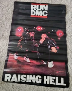 Run DMC Raising Hell 1986 Rush Productions Vintage Original Poster 24x36 Rare - Picture 1 of 10