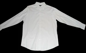 J. Ferrar Long Sleeve Shirt Size M 15-15 1/2 White Dot Stripe 100% Cotton-NEW - Picture 1 of 7