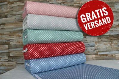 240cm Popeline Baumwolle Stoffe Baumwollstoff Meterware Streifen Sterne Kreise - Bild 1 von 4