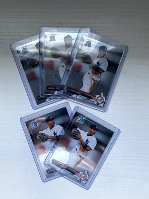 2017 Bowman Chrome Minis - Bowman Chrome  #BCP80 Gleyber Torres (RC) Lot (5) - Image 1 of 2