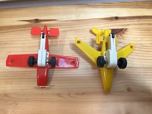 Vintage TWA Boeing 727 & SE-V N-171 Tin Plastic Friction Airplane Made in Japan - Picture 1 of 11