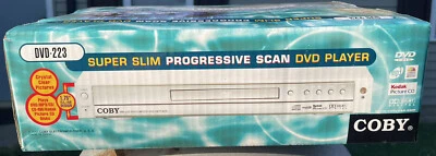 COBY DVD-223 SUPER SLIM PROGRESSIVE SCAN DVD PLAYER - Image 1 of 4