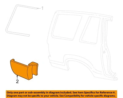 Borde exterior deportivo Ford OEM 01-03 Explorer - moldura inferior 1L2Z9829038AAA Foto 1 de 2