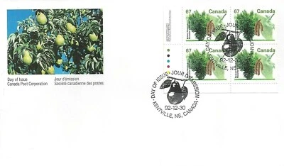 Canada   #1368 LLpb    "BEAKED HAZELNUT"       Brand New  1992 Ofdc Block Issue - Image 1 of 2