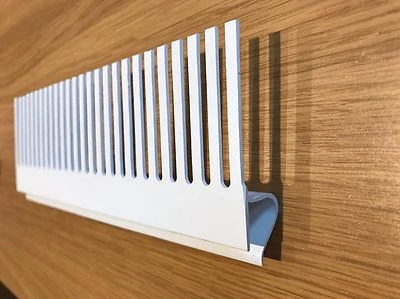 300mm length.White PVC 50mm Groove Aquarium Tank Weir Comb. 3 Styles available