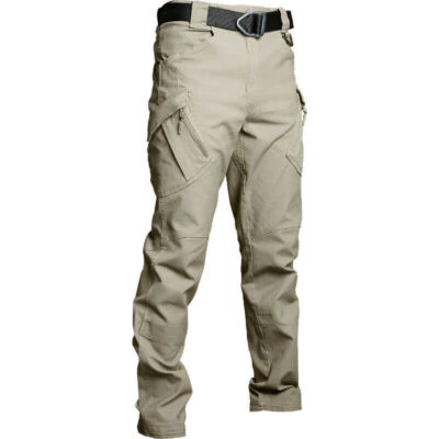 Tactical Mens Cargo Pants Waterproof Work Hiking Combat Outdoor Trousers Pants - Image 1 of 4