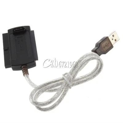 USB 2.0 to IDE SATA 5.25 S-ATA/2.5/3.5 480Mb/s Data Interface Adapter Cable - Image 1 of 4
