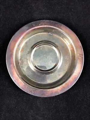 Wm A Rogers Silver Plate Dish Oneida Silversmiths - Vintage - Patina - Saucer • 17.52$