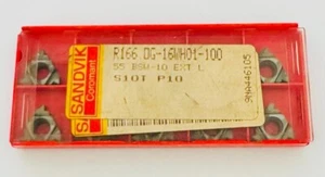 SANDVIK GEWINDEEINSATZ R166.0G-16WH01-100 1020 *55 BSW-10 EXT L NEU 10 Stk. - Bild 1 von 2