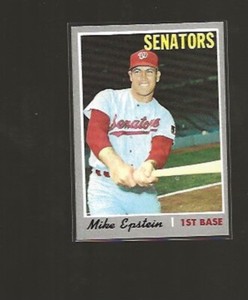 1970 TOPPS MIKE EPSTEIN #235 EX+ HIGHER GRADE