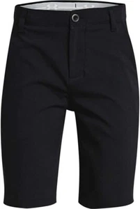 Under Armour Boys' Showdown Shorts Lightweight Woven Black /Halo Gray - Picture 1 of 3