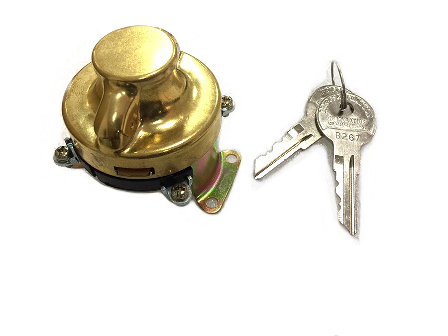 HARLEY Brass Ignition Switch w/ 5 Terminals fits 1936-46 EL,  1941-46 FL,  1936- - Image 1 of 1