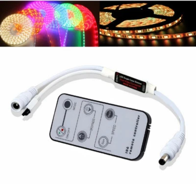 6-key remote infrared dimmer for 5050 3528 5630 monochrome LED strip Control - Image 1 of 4