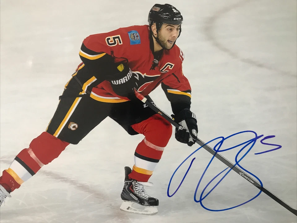 Foto autografiada firmada por Mark Giordano de Calgary Flames NHL 8x10 certificado de autenticidad Foto 1 de 1