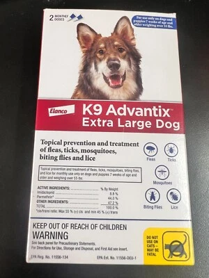 Elenco K9 Advantix Extra Large Dog, 2 Doses 6562 - Image 1 of 3