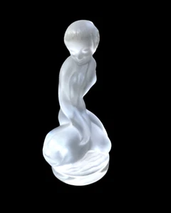 Lalique Nude Female Kneeling Leda & The Swan Style # 1190500 - Picture 1 of 5