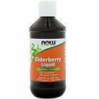 NEW NOW Elderberry Liquid Concentrate Vegan Wheat Free Supplement 8 fl oz