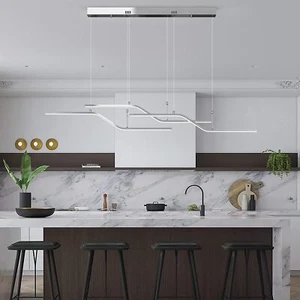 Modern Creative Chandelier LED Pendant Light Metal Dinner Table Kitchen Island - Picture 1 of 16