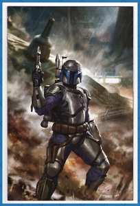 STAR WARS JANGO FETT 1 (1:100) 1ª IMPRESIÓN DERRICK MASTICAR VARIANTE VIRGEN 2024 CASI NUEVO- CASI NUEVO - Imagen 1 de 5