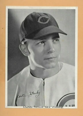 EDDIE STANKY CHICAGO CUBS BASEBALL PUBLICITY PHOTO ROOKIE YEAR 1943 - Image 1 of 2