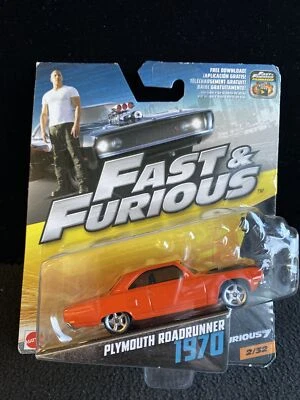 MATTEL, FAST & FURIOUS, F7 1:53 DIECAST VEHICLE, Plymouth Roadrunner 1970. - Image 1 of 4