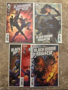 Black Widow and Hawkeye #1-4 Full Set High Grade (2024 Marvel) - Lau Variant - Foto 1 di 15