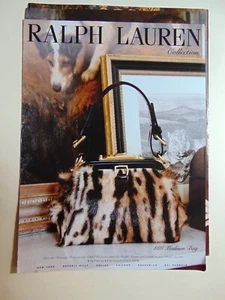 2012 RALPH LAUREN Collection Fashion 3-page print ad - Picture 1 of 2