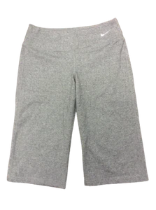 Girls Kids Youth Nike Dri Fit Capri 425463 020 Grey Athletic Workout Pants  - Picture 1 of 2