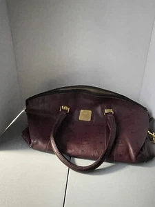 Borsa a tracolla vintage HCL W. Germany in vera pelle marrone - Foto 1 di 16