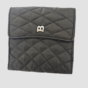 Bally Black Nylon/leather Quilted Wallet ITALY - Picture 1 of 11