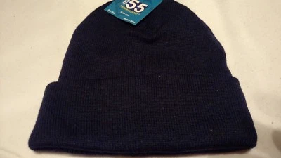 Beanie Thermal Sport Winter Knit Cap Stocking Skull One Size Fits All Dark Blue - Image 1 of 2