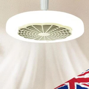 E27 Base Ceiling Fan Lamp Remote Control Small Ceiling Fan Light Timing 85-265V - Picture 1 of 13