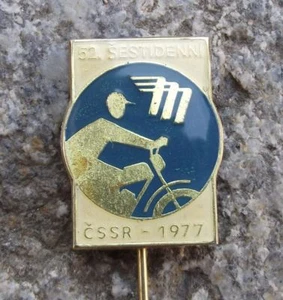 1977 ISDT International 6 Six Day Event Motorrad Enduro Mototechna Pin Anstecker - Bild 1 von 4