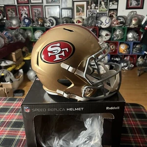 san francisco 49ers Full Size Riddell Speed Replica Helmet - Picture 1 of 7