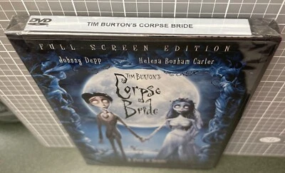 Tim Burtons Corpse Bride (DVD, Full Screen Edition) Johnny Depp • Factory Sealed - Image 1 of 2