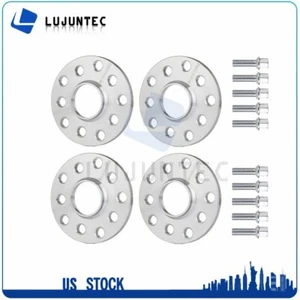 (4) 10mm Hubcentric Wheel Spacers Adapters 5x100 / 5x112 for Audi VW 57.1mm Bore - Picture 1 of 12