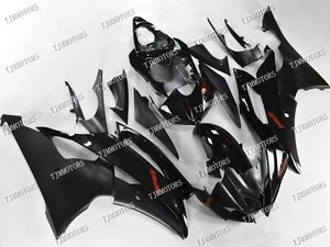 Fit for 2008-2016 YZF R6 Black ABS Injection Mold Bodywork Fairing Kit Panel - Picture 1 of 10
