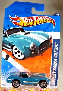2011 Hot Wheels #107 Muscle Mania 7/10 SHELBY COBRA 427 S/C Dark Green Clear-TW - Picture 1 of 5