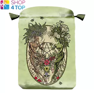 THE MAGICKAL BOTANICAL SATIN BAG PROTECTIVE FOR TAROT CARDS LO SCARABEO NEW - Picture 1 of 1