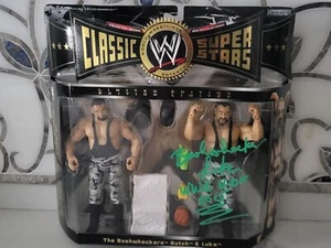 The Bushwhackers LUKE SIGNED Jakks Classic Superstars WWE Wrestling Figures 110% - Picture 1 of 10
