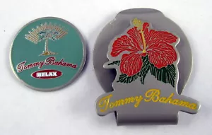 TOMMY BAHAMA clip per cappello da golf con marchio a sfera marcatore a sfera relax HIBISCUS - Foto 1 di 3