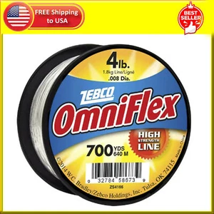 Zebco Omniflex Monofilament High Strength Fishing Line, 4 Pound Tested 700 Yards - Picture 1 of 12