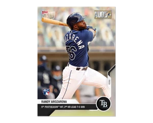 Randy Arozarena 2020 Topps Now #374 noveno éxito de postemporada, 2 horas Lead Rays Victory - Imagen 1 de 2