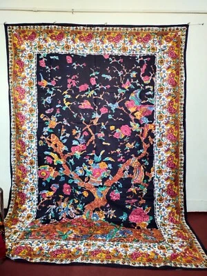 vintage fabulous indian tree of life wall hanging tapestry textile printed - Image 1 of 4