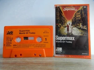 SUPERMAX WORLD OF TODAY KASSETTE MC TAPE ORANGE 1977 ATLANTIC FUNK DISCO SYNTH - Picture 1 of 4