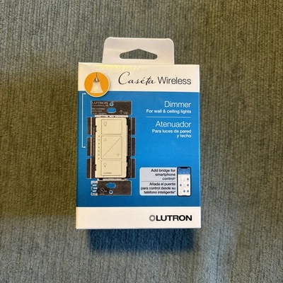 Lutron Caséta Smart Dimmer Switch PD-6WCL-LA 3-Way Light Almond LED Alexa *
