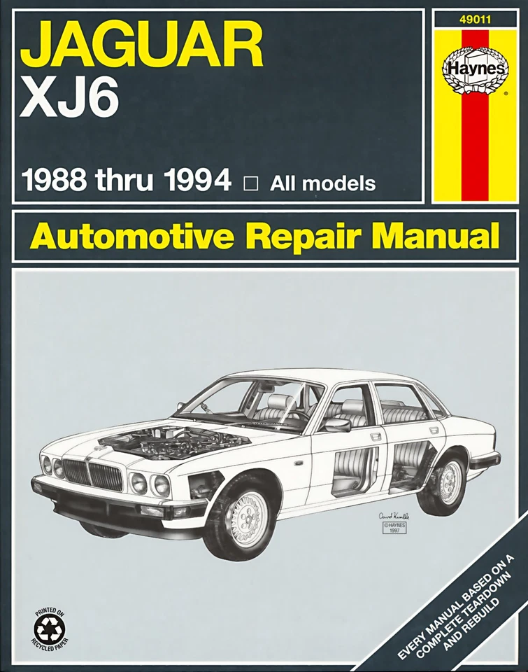 Jaguar XJ6, Vanden Plas & Sovereign (1988-1994) Haynes Repair Manual (USA) - Image 1 of 1